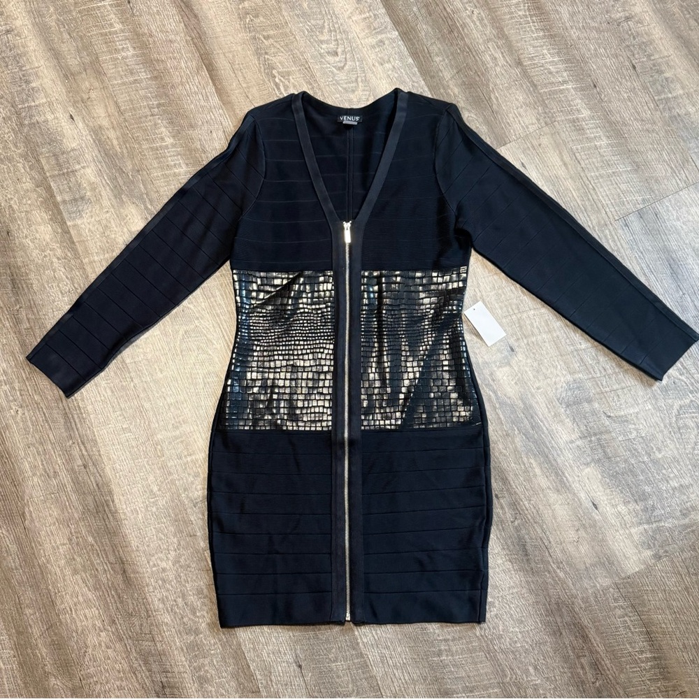 VENUS Black Knit Top